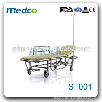 Cama de la carretilla del hospital del acero inoxidable de Quanlity alta para la venta ST001